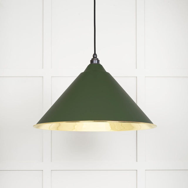 From The Anvil Electrical Smooth Brass / Ceiling Pendants From The Anvil - Smooth Brass Hockley Pendant in Heath