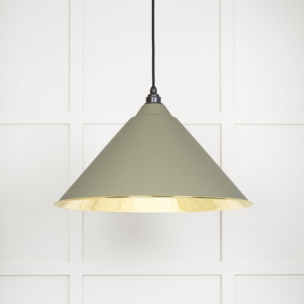 From The Anvil Electrical Smooth Brass / Ceiling Pendants From The Anvil - Smooth Brass Hockley Pendant in Tump