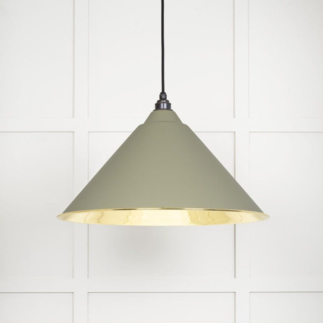 From The Anvil Electrical Smooth Brass / Ceiling Pendants From The Anvil - Smooth Brass Hockley Pendant in Tump