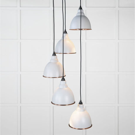 From The Anvil Electrical Smooth Copper / Cluster Pendants From The Anvil - Smooth Copper Brindley Cluster Pendant in Birch