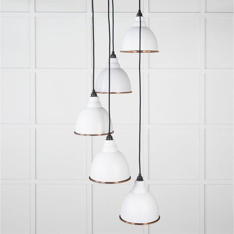 From The Anvil Electrical Smooth Copper / Cluster Pendants From The Anvil - Smooth Copper Brindley Cluster Pendant in Flock