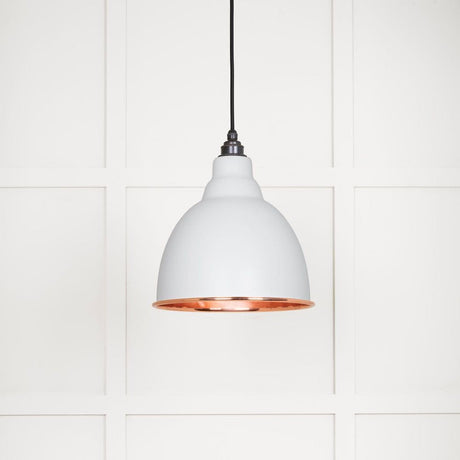 From The Anvil Electrical Smooth Copper / Ceiling Pendants From The Anvil - Smooth Copper Brindley Pendant in Flock