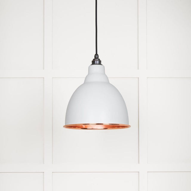 From The Anvil Electrical Smooth Copper / Ceiling Pendants From The Anvil - Smooth Copper Brindley Pendant in Flock