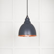 From The Anvil Electrical Smooth Copper / Ceiling Pendants From The Anvil - Smooth Copper Brindley Pendant in Slate