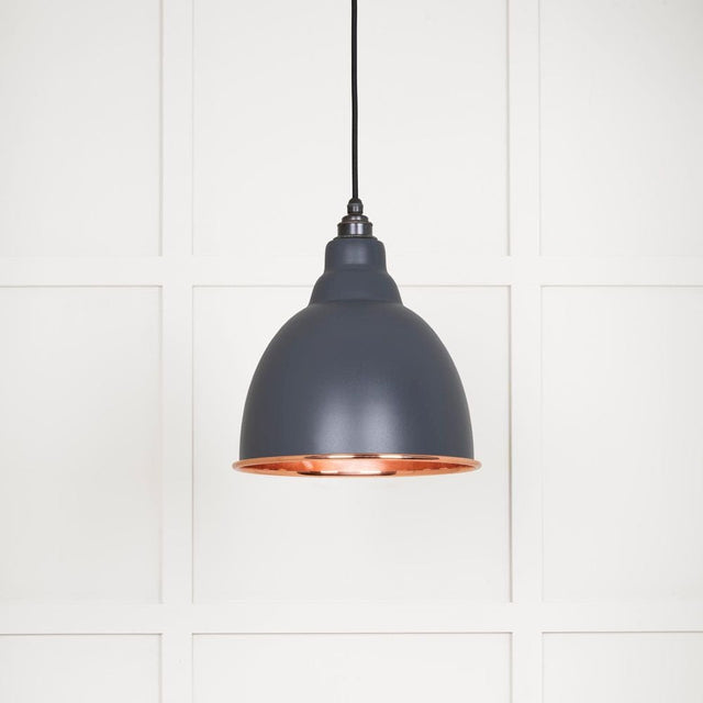 From The Anvil Electrical Smooth Copper / Ceiling Pendants From The Anvil - Smooth Copper Brindley Pendant in Slate