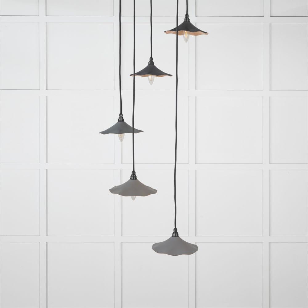 From The Anvil Electrical Smooth Copper / Cluster Pendants From The Anvil - Smooth Copper Flora Cluster Pendant in Bluff