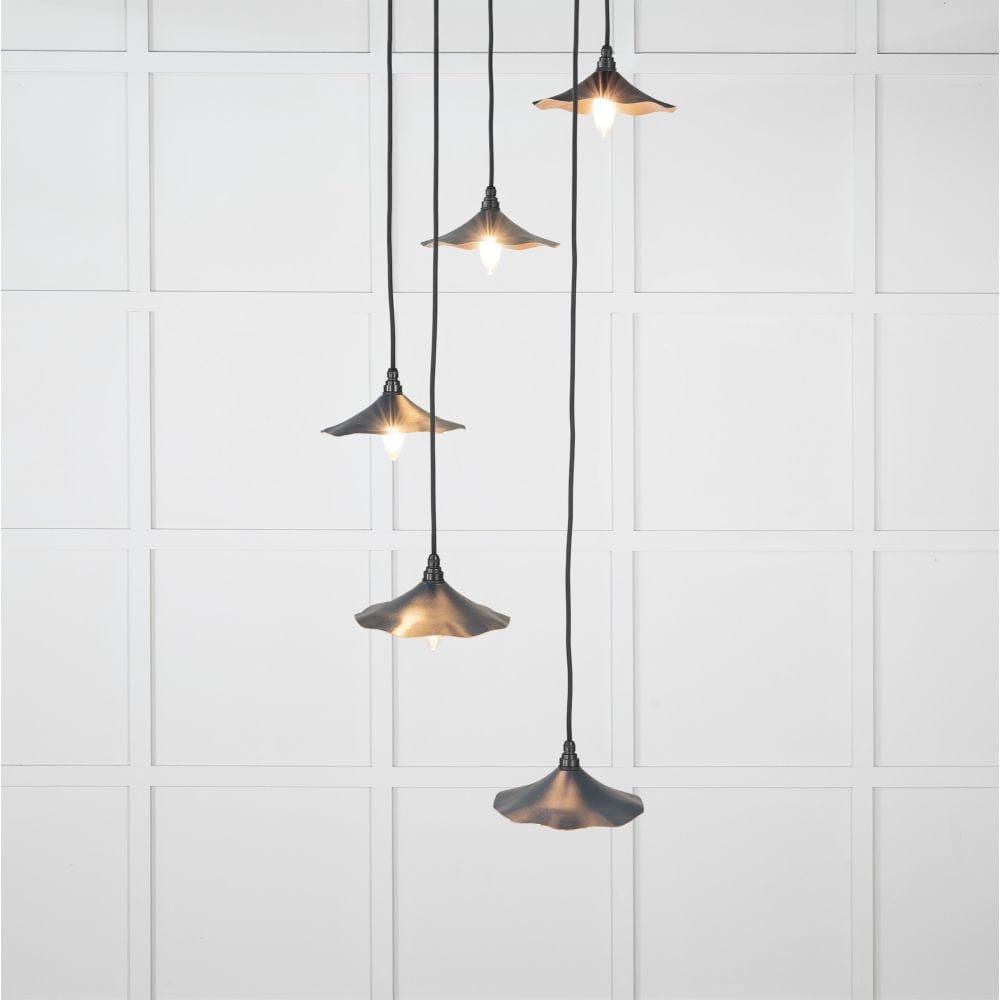 From The Anvil Electrical Smooth Copper / Cluster Pendants From The Anvil - Smooth Copper Flora Cluster Pendant in Dusk