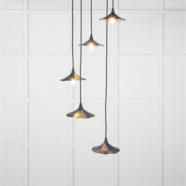 From The Anvil Electrical Smooth Copper / Cluster Pendants From The Anvil - Smooth Copper Flora Cluster Pendant in Dusk