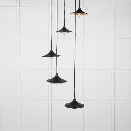 From The Anvil Electrical Smooth Copper / Cluster Pendants From The Anvil - Smooth Copper Flora Cluster Pendant in Elan Black