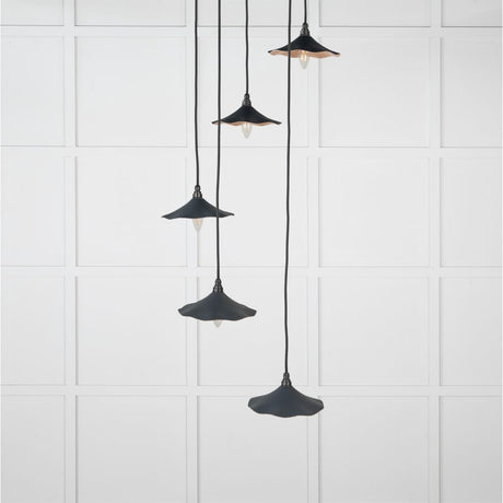 From The Anvil Electrical Smooth Copper / Cluster Pendants From The Anvil - Smooth Copper Flora Cluster Pendant in Soot