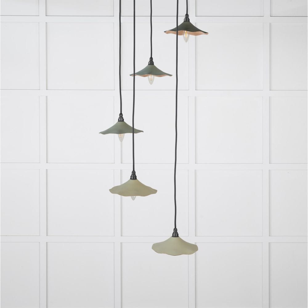 From The Anvil Electrical Smooth Copper / Cluster Pendants From The Anvil - Smooth Copper Flora Cluster Pendant in Tump