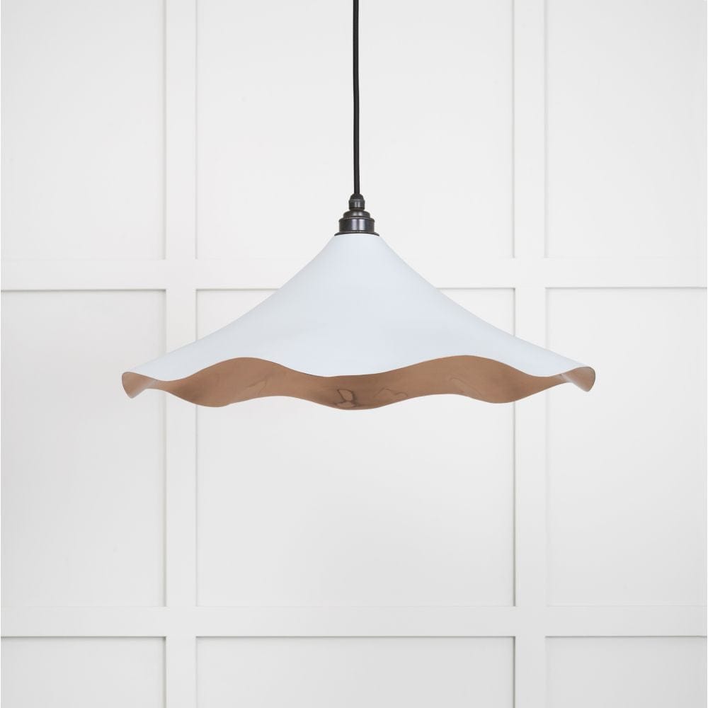 From The Anvil Electrical Smooth Copper / Ceiling Pendants From The Anvil - Smooth Copper Flora Pendant in Birch