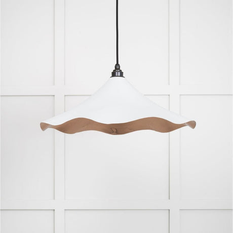 From The Anvil Electrical Smooth Copper / Ceiling Pendants From The Anvil - Smooth Copper Flora Pendant in Flock