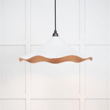 From The Anvil Electrical Smooth Copper / Ceiling Pendants From The Anvil - Smooth Copper Flora Pendant in Flock