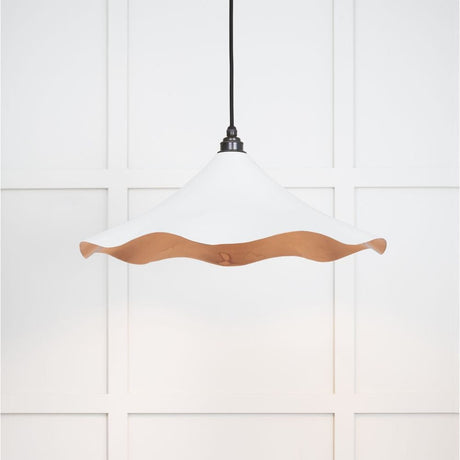 From The Anvil Electrical Smooth Copper / Ceiling Pendants From The Anvil - Smooth Copper Flora Pendant in Flock