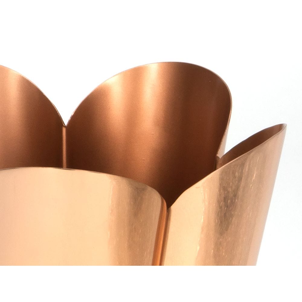 From The Anvil Home & Garden Smooth Copper / Plant Pots / Large From The Anvil - Smooth Copper Flora Pot - Large