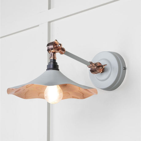 From The Anvil Electrical Smooth Copper / Wall Lights From The Anvil - Smooth Copper Flora Wall Light in Birch