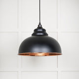 From The Anvil Electrical Smooth Copper / Ceiling Pendants From The Anvil - Smooth Copper Harborne Pendant in Elan Black