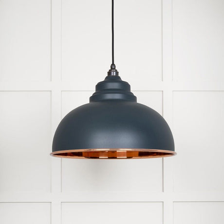 From The Anvil Electrical Smooth Copper / Ceiling Pendants From The Anvil - Smooth Copper Harborne Pendant in Soot