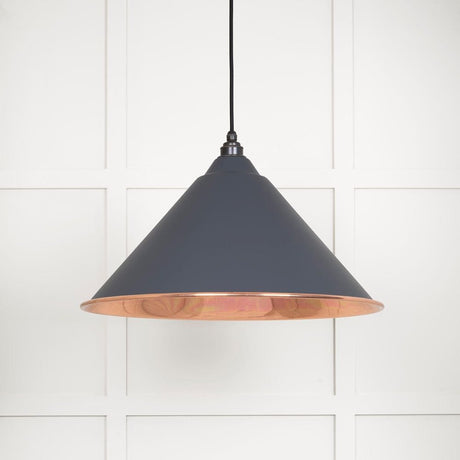 From The Anvil Electrical Smooth Copper / Ceiling Pendants From The Anvil - Smooth Copper Hockley Pendant in Slate