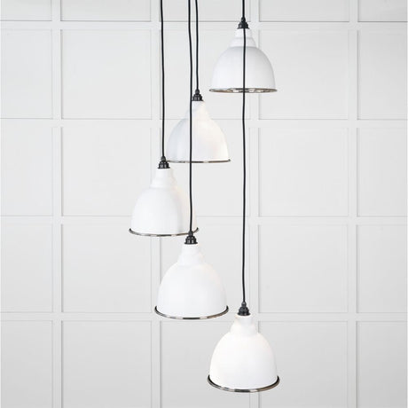 From The Anvil Electrical Smooth Nickel / Cluster Pendants From The Anvil - Smooth Nickel Brindley Cluster Pendant in Flock