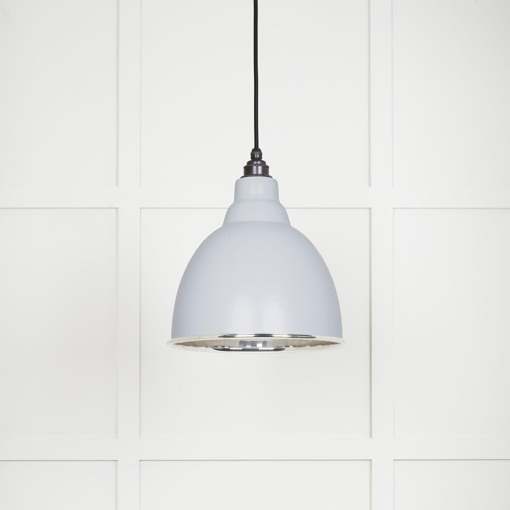 From The Anvil Electrical Smooth Nickel / Ceiling Pendants From The Anvil - Smooth Nickel Brindley Pendant in Birch