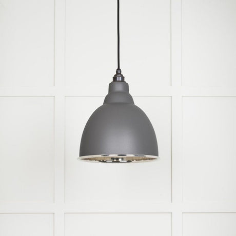 From The Anvil Electrical Smooth Nickel / Ceiling Pendants From The Anvil - Smooth Nickel Brindley Pendant in Bluff