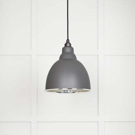 From The Anvil Electrical Smooth Nickel / Ceiling Pendants From The Anvil - Smooth Nickel Brindley Pendant in Bluff