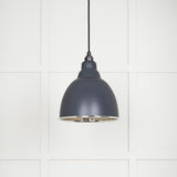 From The Anvil Electrical Smooth Nickel / Ceiling Pendants From The Anvil - Smooth Nickel Brindley Pendant in Slate