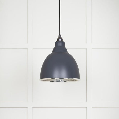 From The Anvil Electrical Smooth Nickel / Ceiling Pendants From The Anvil - Smooth Nickel Brindley Pendant in Slate