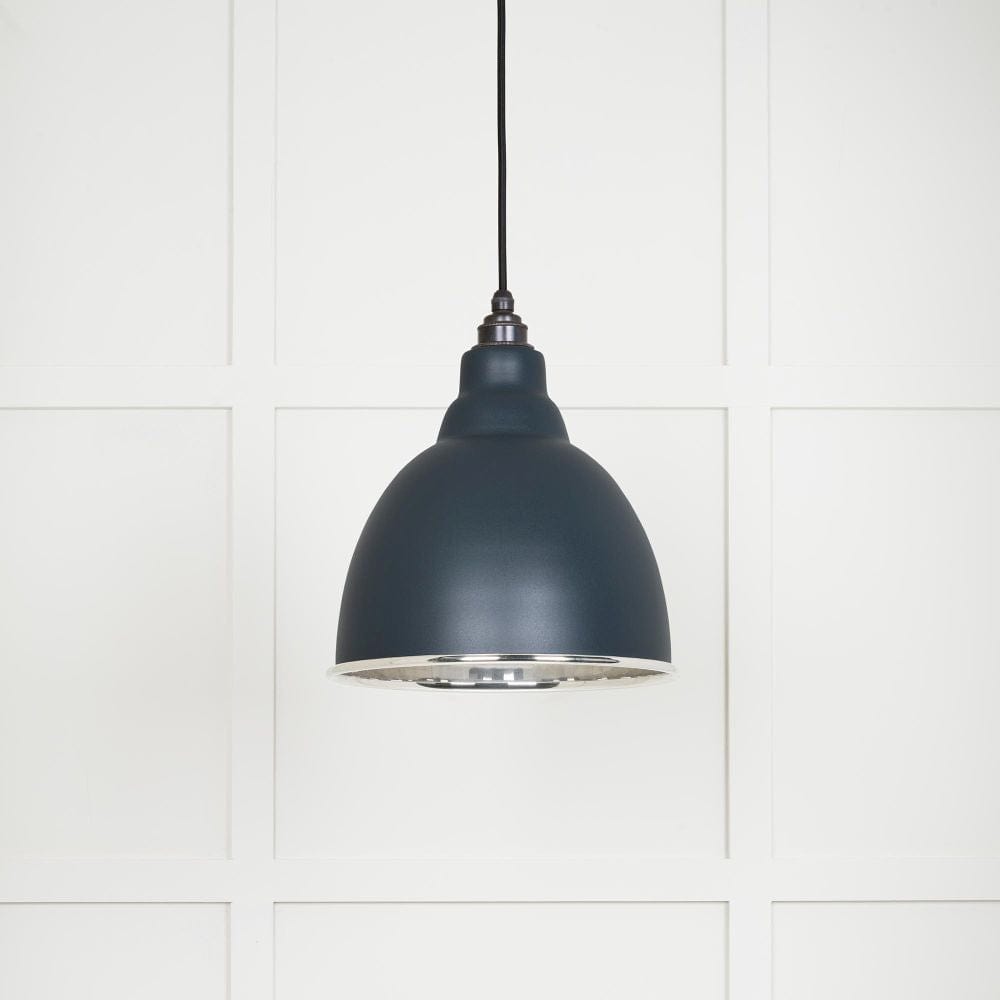 From The Anvil Electrical Smooth Nickel / Ceiling Pendants From The Anvil - Smooth Nickel Brindley Pendant in Soot