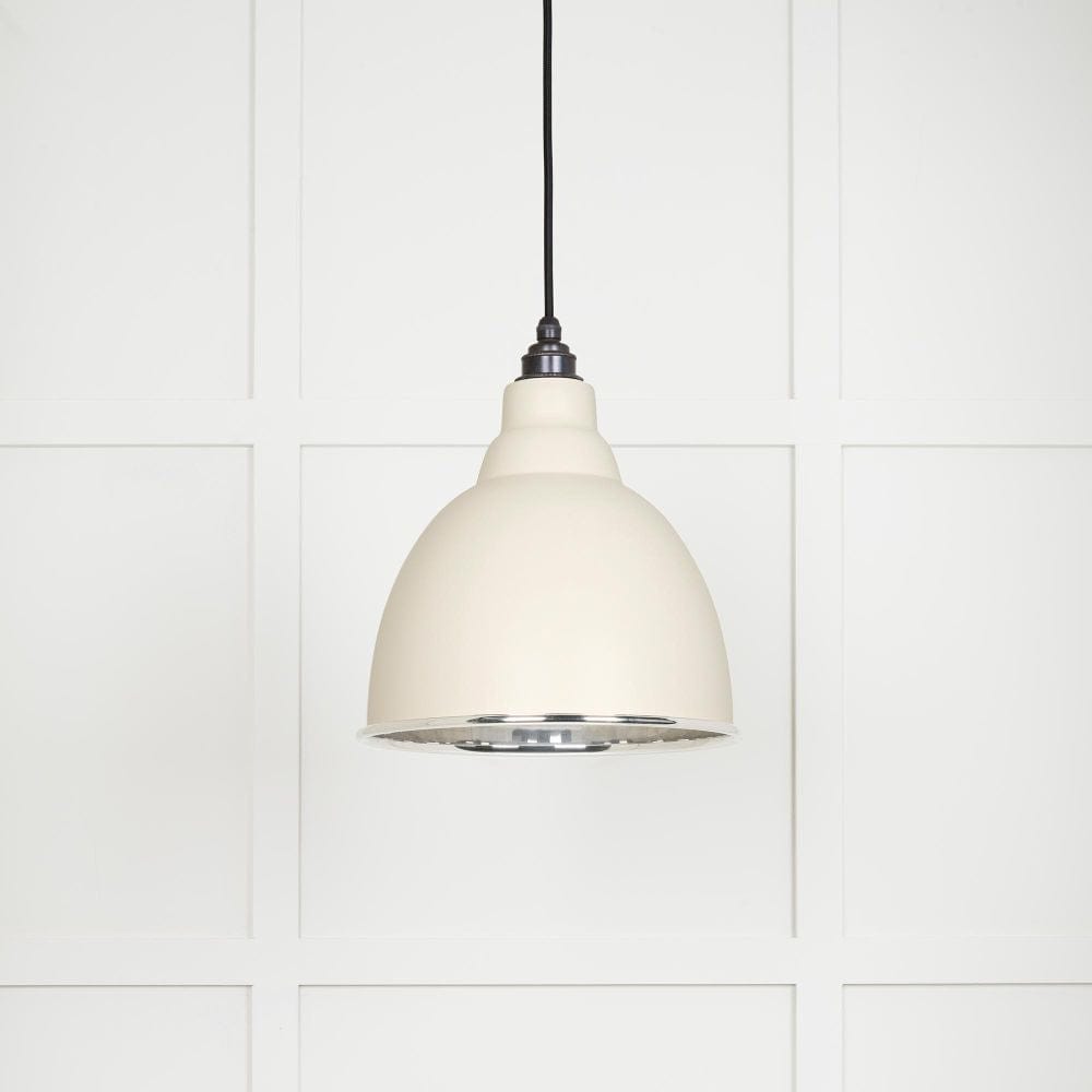 From The Anvil Electrical Smooth Nickel / Ceiling Pendants From The Anvil - Smooth Nickel Brindley Pendant in Teasel