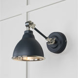 From The Anvil Electrical Smooth Nickel / Wall Lights From The Anvil - Smooth Nickel Brindley Wall Light in Soot