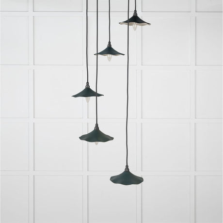 From The Anvil Electrical Smooth Nickel / Cluster Pendants From The Anvil - Smooth Nickel Flora Cluster Pendant in Dingle