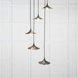 From The Anvil Electrical Smooth Nickel / Cluster Pendants From The Anvil - Smooth Nickel Flora Cluster Pendant in Dusk