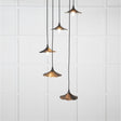 From The Anvil Electrical Smooth Nickel / Cluster Pendants From The Anvil - Smooth Nickel Flora Cluster Pendant in Elan Black