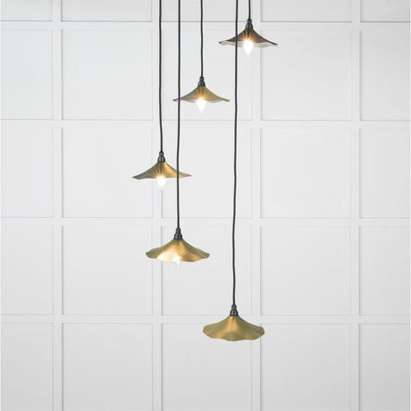 From The Anvil Electrical Smooth Nickel / Cluster Pendants From The Anvil - Smooth Nickel Flora Cluster Pendant in Heath