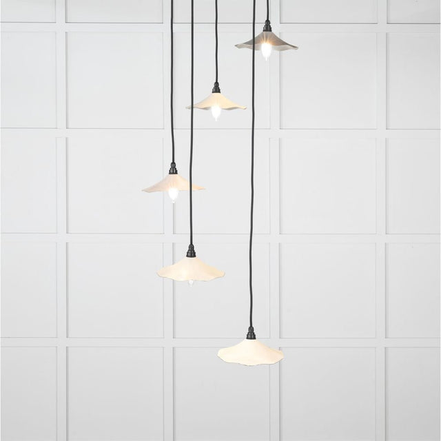 From The Anvil Electrical Smooth Nickel / Cluster Pendants From The Anvil - Smooth Nickel Flora Cluster Pendant in Teasel