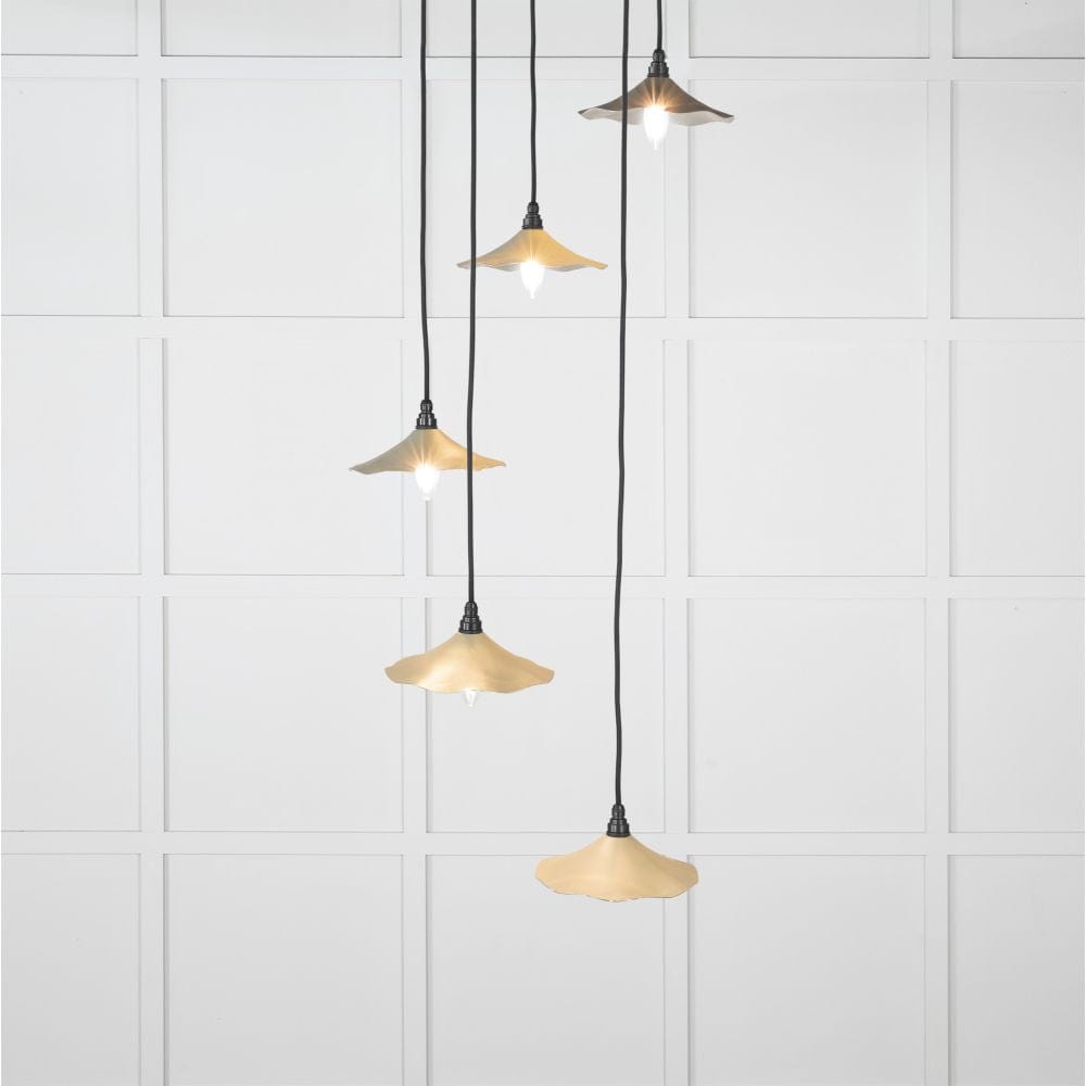 From The Anvil Electrical Smooth Nickel / Cluster Pendants From The Anvil - Smooth Nickel Flora Cluster Pendant in Tump