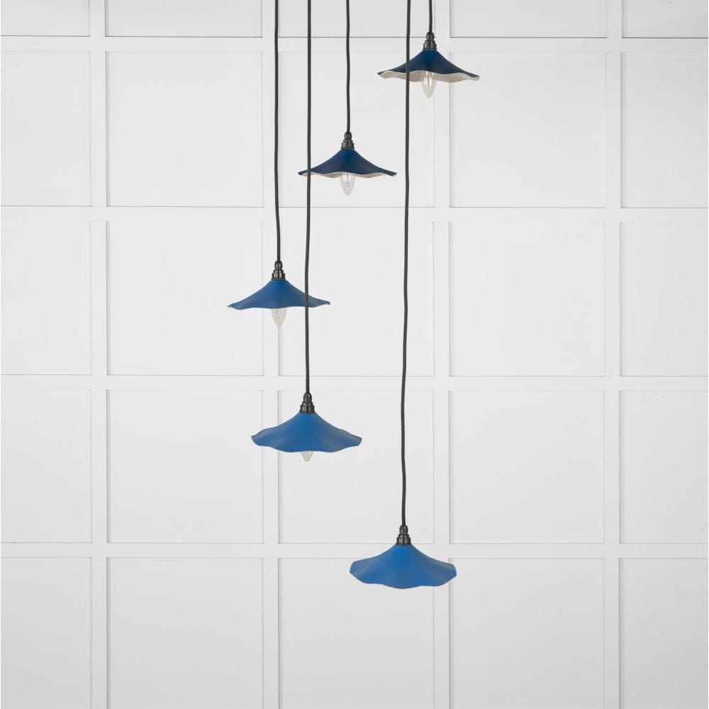 From The Anvil Electrical Smooth Nickel / Cluster Pendants From The Anvil - Smooth Nickel Flora Cluster Pendant in Upstream