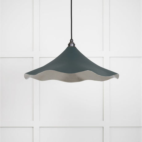 From The Anvil Electrical Smooth Nickel / Ceiling Pendants From The Anvil - Smooth Nickel Flora Pendant in Dingle