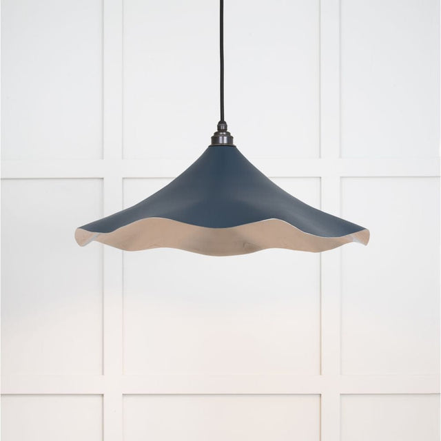 From The Anvil Electrical Smooth Nickel / Ceiling Pendants From The Anvil - Smooth Nickel Flora Pendant in Dusk