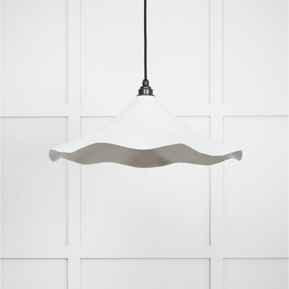 From The Anvil Electrical Smooth Nickel / Ceiling Pendants From The Anvil - Smooth Nickel Flora Pendant in Flock