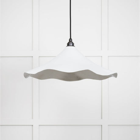 From The Anvil Electrical Smooth Nickel / Ceiling Pendants From The Anvil - Smooth Nickel Flora Pendant in Flock