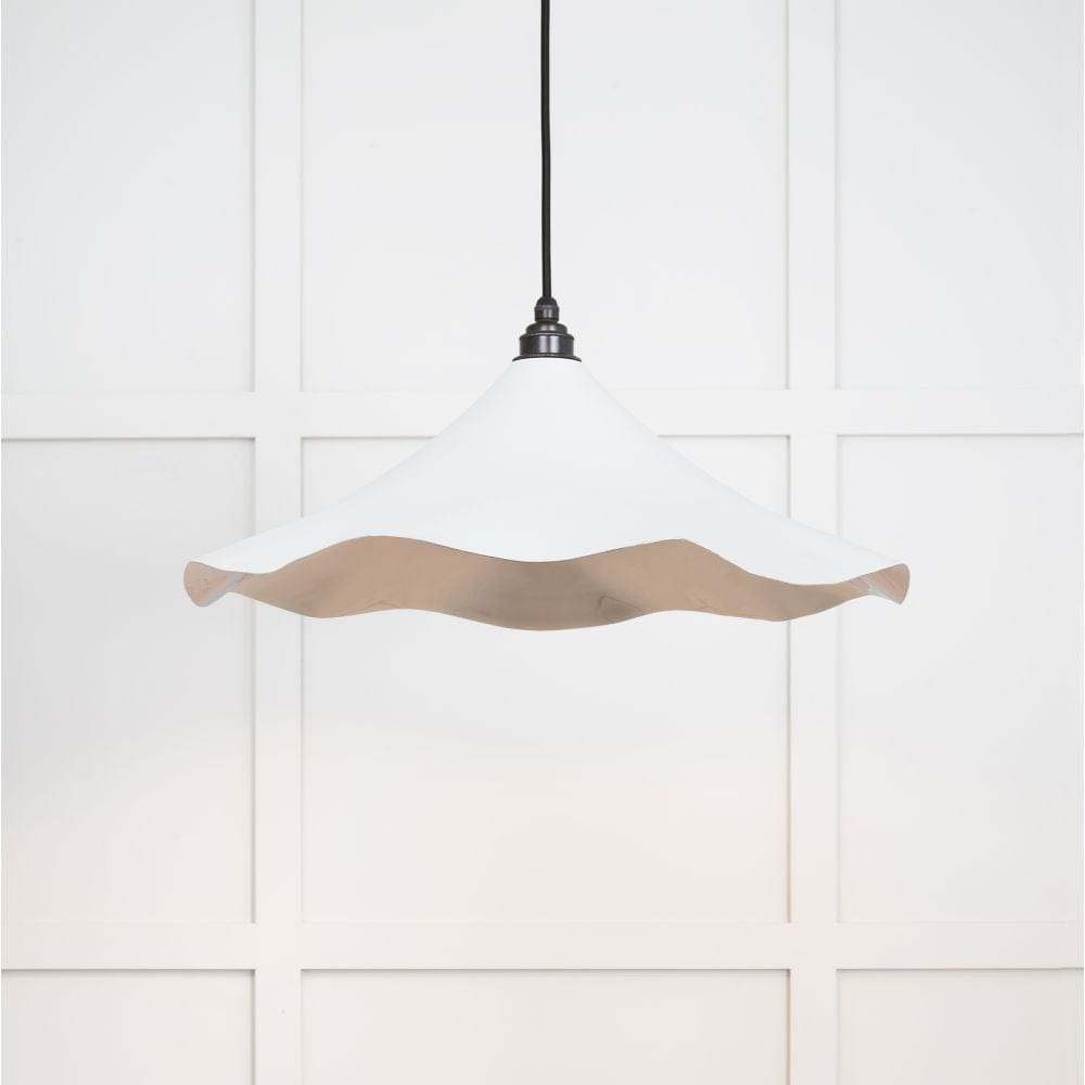 From The Anvil Electrical Smooth Nickel / Ceiling Pendants From The Anvil - Smooth Nickel Flora Pendant in Flock
