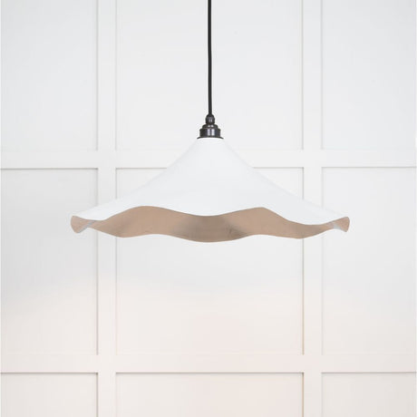 From The Anvil Electrical Smooth Nickel / Ceiling Pendants From The Anvil - Smooth Nickel Flora Pendant in Flock