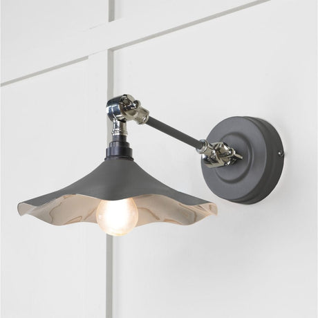 From The Anvil Electrical Smooth Nickel / Wall Lights From The Anvil - Smooth Nickel Flora Wall Light in Bluff