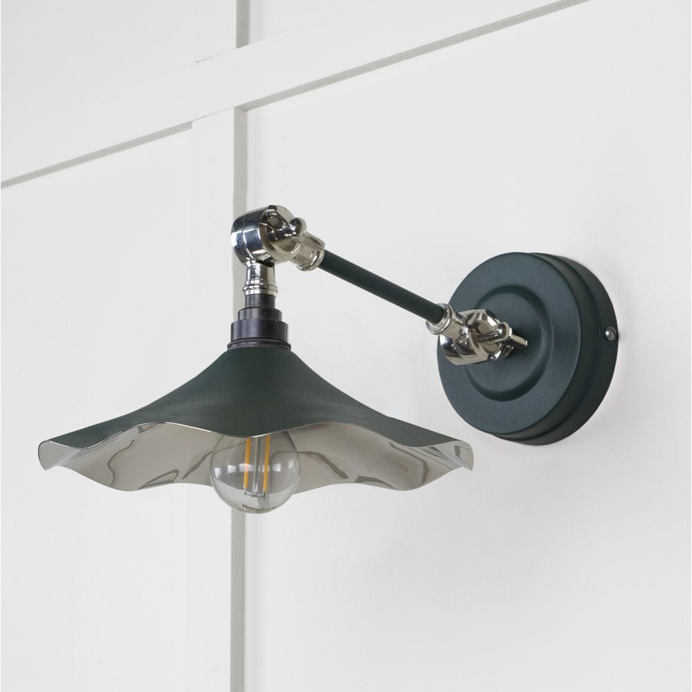 From The Anvil Electrical Smooth Nickel / Wall Lights From The Anvil - Smooth Nickel Flora Wall Light in Dingle