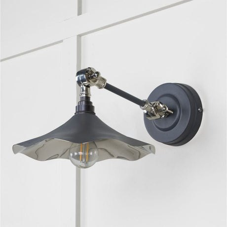 From The Anvil Electrical Smooth Nickel / Wall Lights From The Anvil - Smooth Nickel Flora Wall Light in Slate