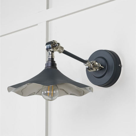 From The Anvil Electrical Smooth Nickel / Wall Lights From The Anvil - Smooth Nickel Flora Wall Light in Soot